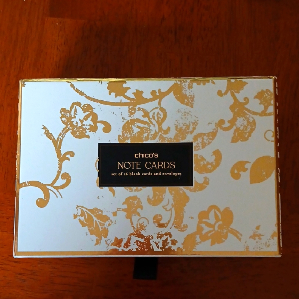 Chico's Note Cards Set Of 16